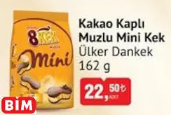 ÜLKER DANKEK KAKAO KAPLI MUZLU MİNİ KEK ÜLKER DANKEK KAKAO KAPLI MUZLU MİNİ KEK